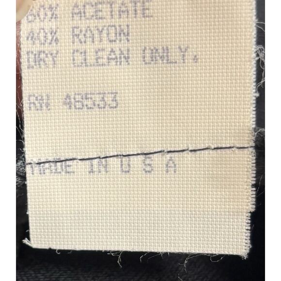 Vintage Sleeveless Jumpsuit Black Satin Formal Event professional Womens Size 9 - Picture 8 of 12